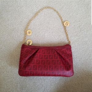 Fendi Baguette with gold chain